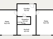 Pronájem bytu 2+1, Kadaň, Na Podlesí, 55 m2