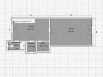 Pronájem bytu 2+kk, Ústí nad Labem, Moskevská, 46 m2
