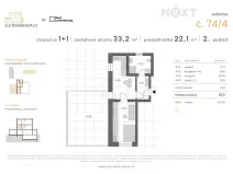 Prodej bytu 2+kk, Praha - Sedlec, Suchdolská, 34 m2