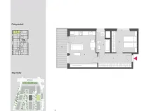 Pronájem bytu 2+kk, Praha - Vysočany, Smržových, 59 m2