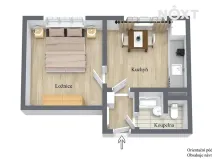 Pronájem bytu 1+1, Žatec, Družstevní, 36 m2