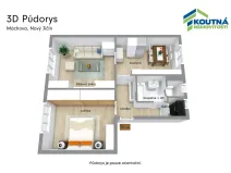 Pronájem bytu 2+1, Nový Jičín, Máchova, 59 m2