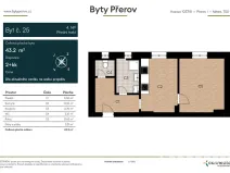 Prodej bytu 2+kk, Přerov - Přerov I-Město, Husova, 43 m2