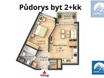 Prodej bytu 2+kk, Praha - Hostivař, Rižská, 56 m2