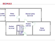 Prodej bytu 3+1, Rokycany, Pražská, 75 m2