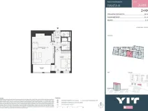 Prodej bytu 2+kk, Praha - Hlubočepy, Wassermannova, 51 m2