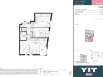 Prodej bytu 3+kk, Praha - Hlubočepy, Wassermannova, 74 m2
