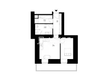 Pronájem bytu 2+kk, Kutná Hora, Hloušecká, 40 m2