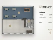 Pronájem kanceláře, Teplice, Modlanská, 153 m2