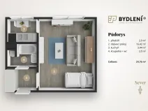 Prodej bytu 1+1, Hrob, Rybniční, 27 m2