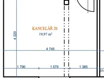 Pronájem kanceláře, Blansko, Na Brankách, 20 m2