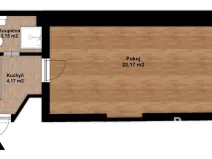 Prodej bytu 1+1, Hostinné, Dolní brána, 28 m2