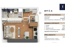 Prodej bytu 1+kk, Brno, Banskobystrická, 35 m2