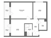 Prodej bytu 2+1, Brno, Záhřebská, 50 m2