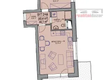 Pronájem bytu 2+kk, Brno, Chvalovka, 62 m2