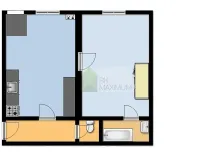 Pronájem bytu 2+kk, Praha - Žižkov, Ondříčkova, 43 m2