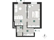 Prodej bytu 2+kk, Praha - Smíchov, Pecháčkova, 50 m2