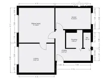 Pronájem bytu 2+1, Pardubice, K Blahobytu, 55 m2