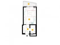 Pronájem bytu 1+kk, Praha - Stodůlky, Mukařovského, 27 m2