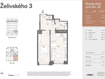 Prodej bytu 2+kk, Praha - Žižkov, Jana Želivského, 47 m2