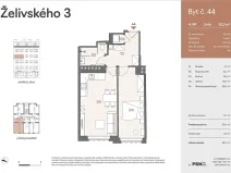 Prodej bytu 2+kk, Praha - Žižkov, Jana Želivského, 47 m2