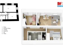 Prodej bytu 3+kk, Bělá pod Bezdězem, Zámecká, 65 m2