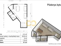 Prodej bytu 1+kk, Horní Planá, Jenišov, 43 m2