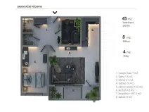 Prodej bytu 2+kk, Brno - Starý Lískovec, Dunajská, 52 m2