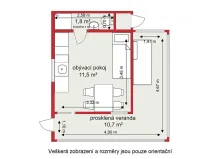 Prodej chaty, Okrouhlo, 25 m2