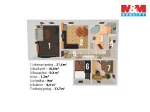 Prodej bytu 3+1, Liberec - Liberec VII-Horní Růžodol, Tylova, 74 m2