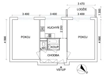 Prodej bytu 2+1, Karviná - Ráj, Školská, 53 m2