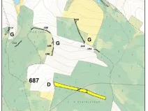 Prodej lesa, Červená Řečice, 52 m2