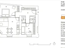 Pronájem bytu 3+kk, Praha - Nusle, Boleslavova, 58 m2