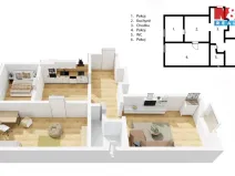 Prodej bytu 2+1, Praha - Smíchov, Holečkova, 59 m2