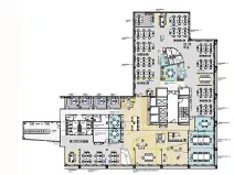 Pronájem kanceláře, Praha - Karlín, Rohanské nábřeží, 1331 m2