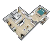 Prodej bytu 2+1, Žatec, Podměstí, 55 m2