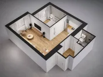 Pronájem bytu 2+kk, Praha - Vršovice, Rybalkova, 44 m2