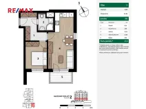 Pronájem bytu 2+kk, Praha - Strašnice, Strančická, 48 m2