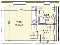 Prodej bytu 1+kk, Mšené-lázně, Mládežnická, 21 m2