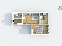 Pronájem bytu 2+kk, Bystřice pod Hostýnem, Sídliště, 52 m2