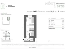 Prodej bytu 1+kk, Praha - Vysočany, Kolmá, 16 m2