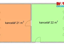 Pronájem kanceláře, Ostrava - Vítkovice, Kutuzovova, 43 m2