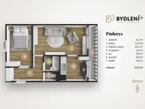 Prodej bytu 2+1, Teplice, Alejní, 53 m2