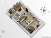 Prodej bytu 2+1, Svoboda nad Úpou, Nový svět, 38 m2