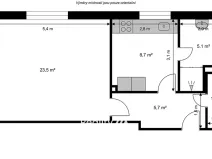 Pronájem bytu 1+1, Liberec, Husova, 45 m2