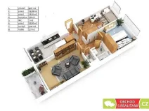 Pronájem bytu 3+1, Praha, Květnového vítězství, 77 m2