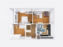 Pronájem bytu 3+1, Jablonec nad Nisou, Skřivánčí, 64 m2