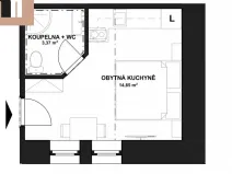 Prodej bytu 1+kk, Horní Lhota, 18 m2