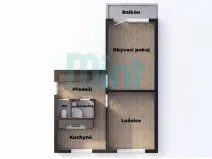 Prodej bytu 2+1, Ostrava, Jižní, 51 m2