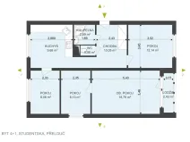 Prodej bytu 4+1, Přelouč, Studentská, 73 m2